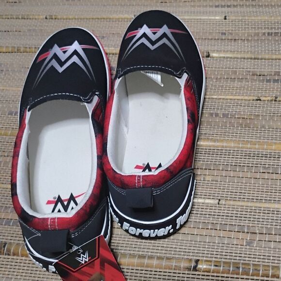 NEW WWE Official Merchandise Canvas Slip-on Casual Sneaker Men's size 11.5 - Picture 5 of 10